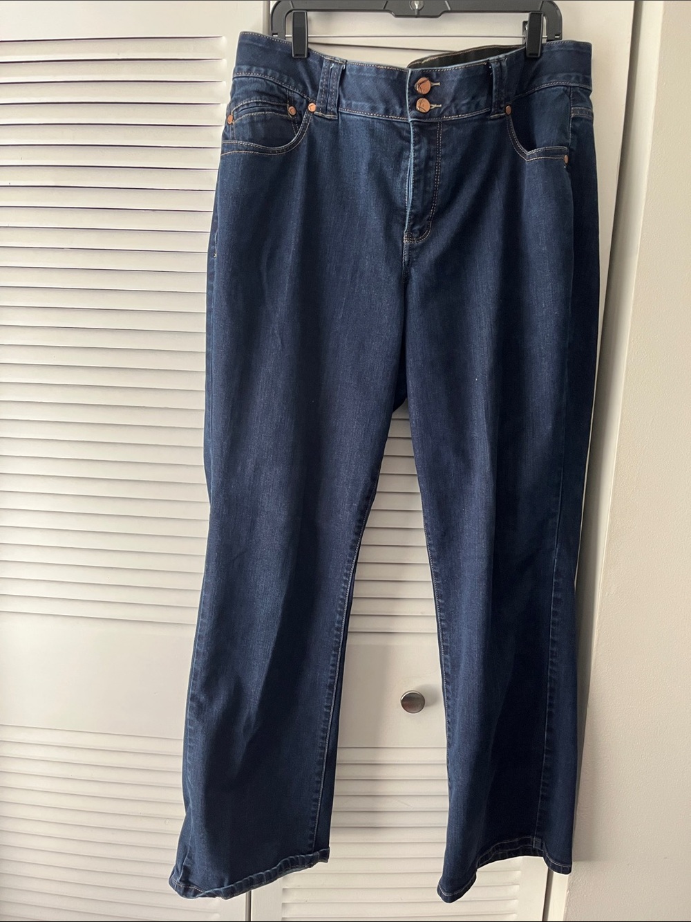 Lane Bryant Classic Size 18  High-Rise Navy Women's straight-leg Jeans